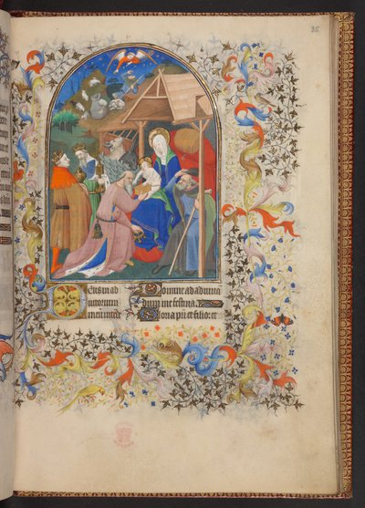 Getijdenboek, Add MS 32454 f.35r, Frankrijk door French School