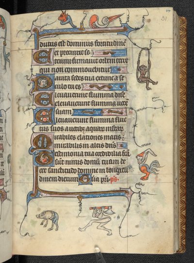 Getijdenboek, gebruik van St Omer, Add MS 36684, f.31r, c.1318-25 door French School