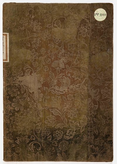 Boek van de etiquette van het hertogelijk paleis van Lucca, Lucca, 1805 door French School