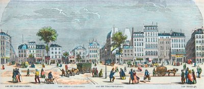 Boulevard des Filles du Calvaire en Boulevard du Temple - Rue Pont aux Choux - Rue des Filles-du-Calvaire - Rue Saintonge - Gegraveerd in 