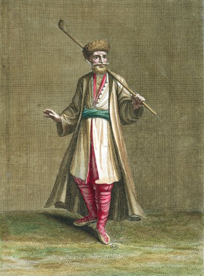 Bulgaars kostuum, illustratie uit Recueil de Costumes du Levant, 1707-8 door French School