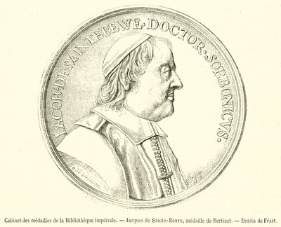 Kabinet van medailles van de keizerlijke bibliotheek, Jacques de Sainte-Beuve, medaille van Bertinet door French School