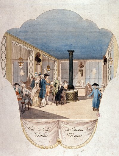 Cafe du Caveau du Palais Royal, Parijs door French School