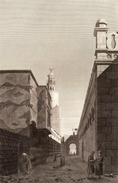 Caïro: uitzicht op de buitenkant van de moskee van Toulon door French School