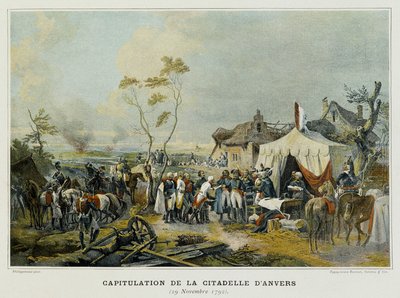 Capitulatie van de Citadel van Antwerpen (Vlaanderen, België), 29 november 1792 door French School