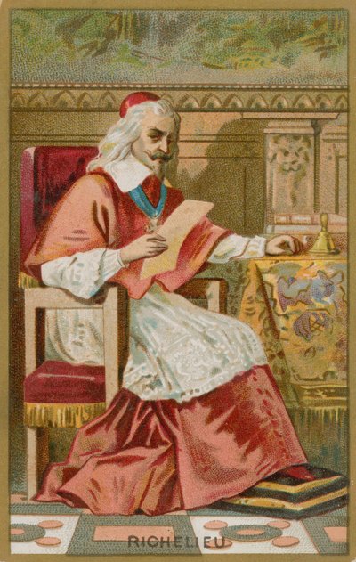 Kardinaal Richelieu door French School