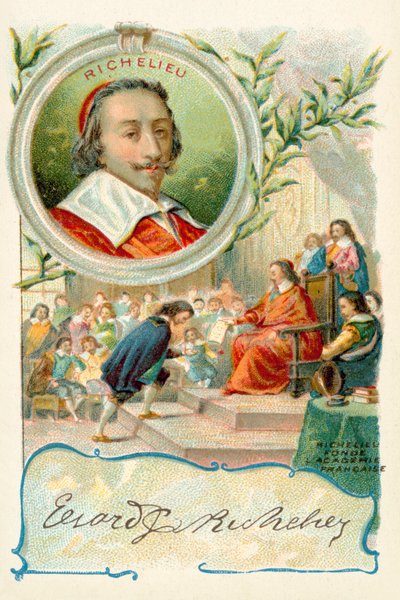 Kardinaal Richelieu sticht de Academie Française door French School