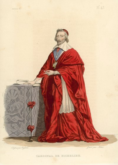 Kardinaal de Richelieu door French School