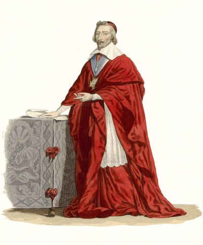 Kardinaal de Richelieu door French School