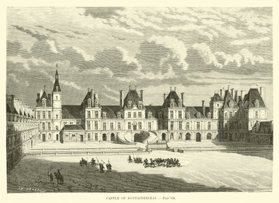 Kasteel van Fontainebleau door French School