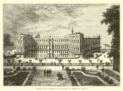 Kasteel van St. Germain tijdens het bewind van Hendrik IV door French School