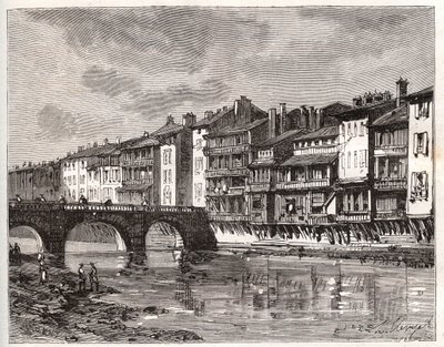 Castres - Languedoc-Roussillon-Midi-Pyrenees - gravure in 