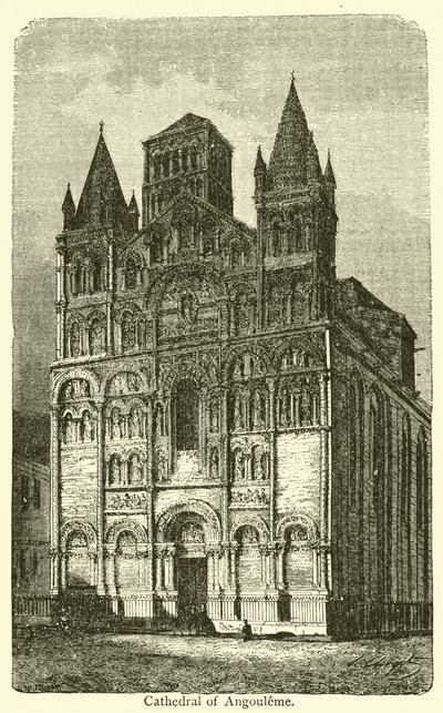 Kathedraal van Angoulême door French School