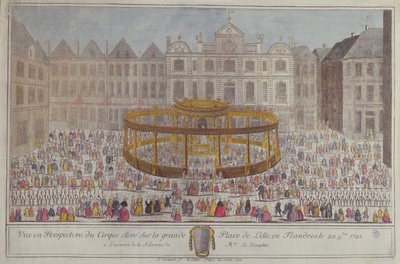 Vieringen in Lille ter ere van de geboorte van de Dauphin, 1781 door French School
