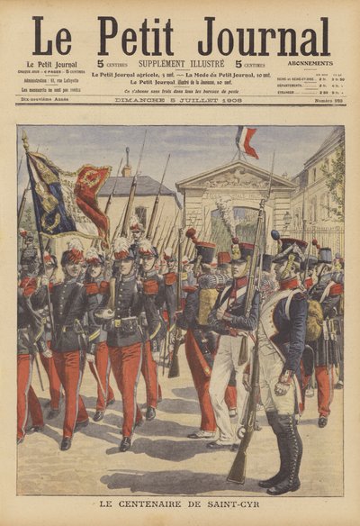 Eeuwfeest van de oprichting van de Franse militaire academie in Saint-Cyr, Parijs door French School