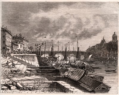 Chalon-sur-Saone - Saone-et-Loire - gravure in 