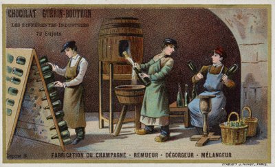 Champagneproductie door French School