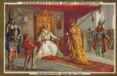 Karel de Grote en zijn hof door French School