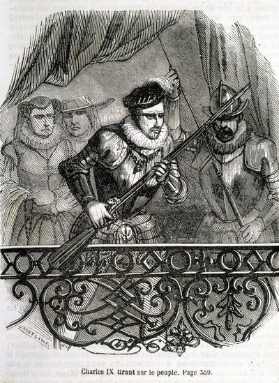 Karel IX schiet op het volk - in 