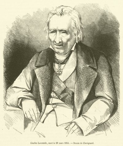 Charles Lacretelle, overleden op 28 maart 1855 door French School