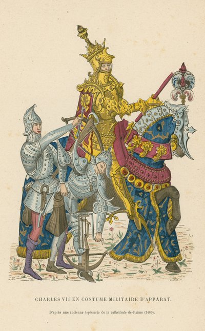 Karel VII van Frankrijk door French School