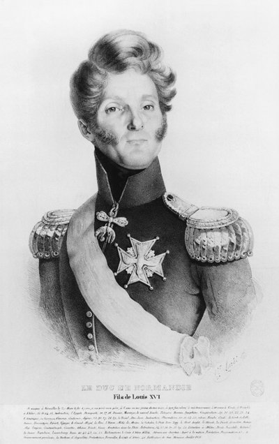 Charles de Bourbon, hertog van Normandië, of Baron Richemont, troonpretendent van Frankrijk als koning Lodewijk XVII, c.1831-35 door French School
