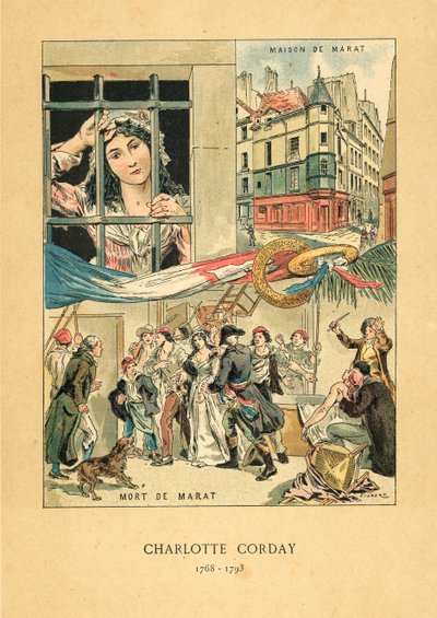 Charlotte Corday door French School