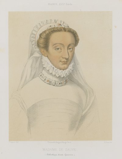 Charlotte de Sauve door French School
