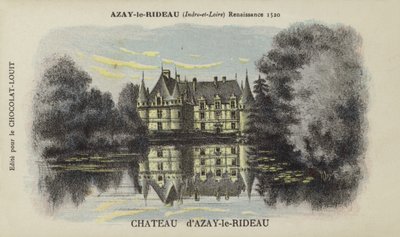 Kasteel van Azay-le-Rideau, Azay-le-Rideau, Indre-et-Loire door French School