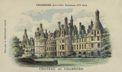 Kasteel van Chambord, Chambord, Loir-et-Cher door French School