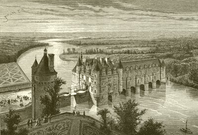 Chateau de Chenonceaux door French School