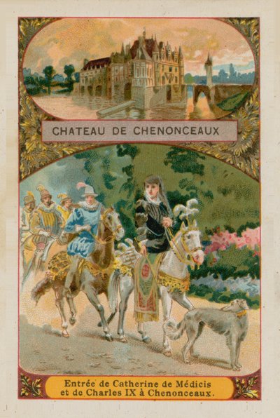 Kasteel van Chenonceaux door French School