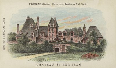 Kasteel van Ker-Jean, Plougar, Finistere door French School