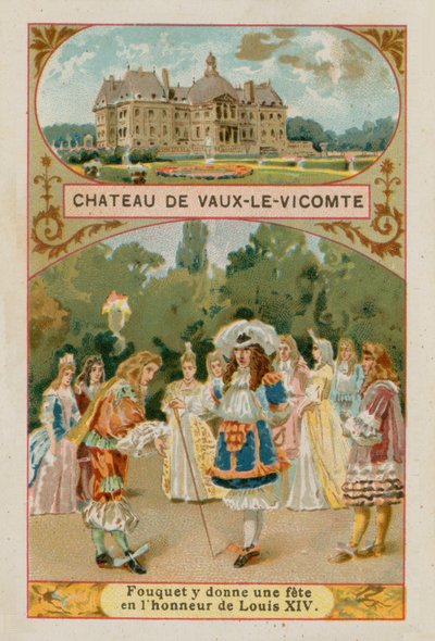 Kasteel van Vaux-le-Vicomte door French School