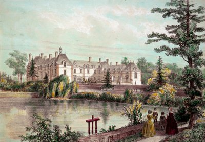 Kasteel van de Loire: Uitzicht op het kasteel van La Seilleraye in Carquefou door French School
