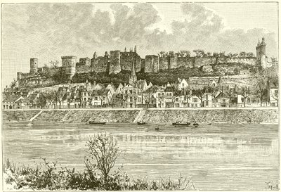 Kasteel van Chinon door French School