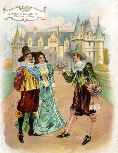 Kastelen van de Loire: Rozenkamer van het kasteel van Azay le Rideau, Indre et Loire, Centre, Frankrijk, gebouwd in de 16e eeuw in 1529 ten tijde van Lodewijk XIII door French School