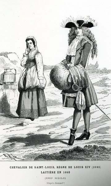 Ridder van Saint-Louis, Regering van Lodewijk XIV, naar Bonnard door French School