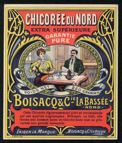 Chicoree du Nord, Boisacq en Cie la Bassee, advertentie door French School