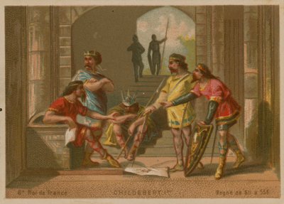 Childebert I, koning van Frankrijk (c 496-558) door French School