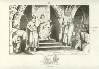 Chilperik II, koning van de Franken door French School