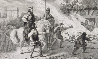 Chlotaire I (497-561) Verbrandt zijn Opstandige Zoon en Familie, uit 