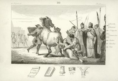 Chlothar II, koning van de Franken door French School