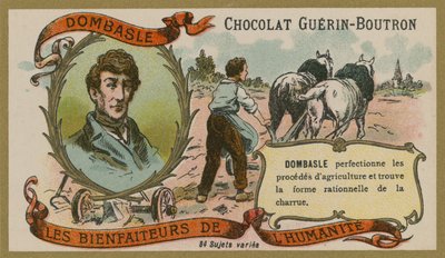 Chocolat Guerin-Boutron handelskaart, Christophe Mathieu de Dombasle door French School
