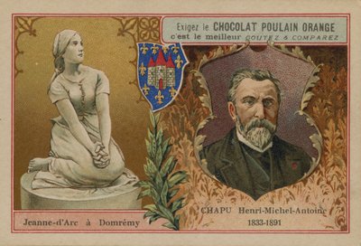 Chocolat Poulain Orange handelskaart door French School