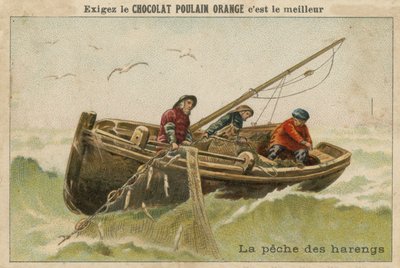 Chocolat Poulain Orange handelskaart door French School