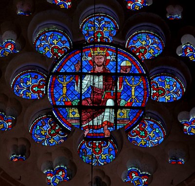 Christus op de troon door French School