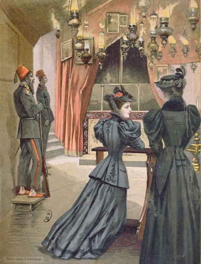 Kerk van de Geboorte, Bethlehem, 1894 door French School