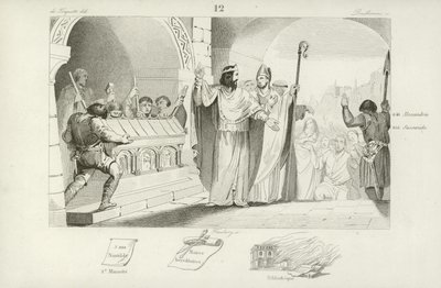 Clovis II, Frankische koning van Neustrië en Bourgondië door French School