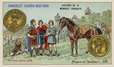 Munt van Theudebert I, 534 door French School